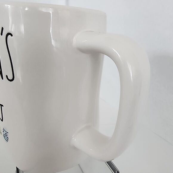 Rae Dunn Artisan collection by Magenta -181- Robin's Egg Mug 20 oz Blue Interior - Picture 4 of 7